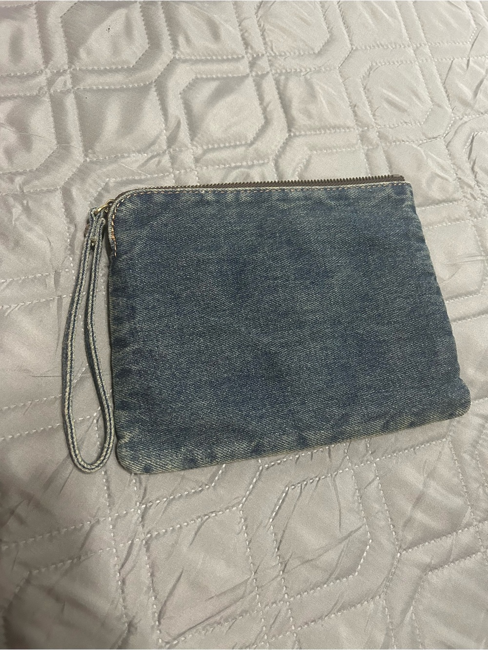 Patricia Nash Denim Wristlet with Colorful Butterfly Embroidery - Picture 3 of 10